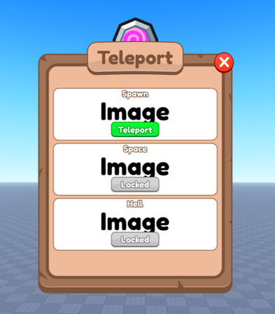 Teleport UI
